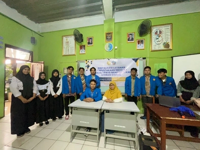Digitalisasi Layanan Perpustakaan Sekolah Sebagai Upaya Meningkatkan Literasi Digital Di Smp Dan Smk Islamiyah Serua cover image