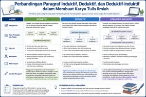 Perbandingan Paragraf Induktif, Deduktif, dan Deduktif-Induktif dalam Membuat Karya Tulis Ilmiah